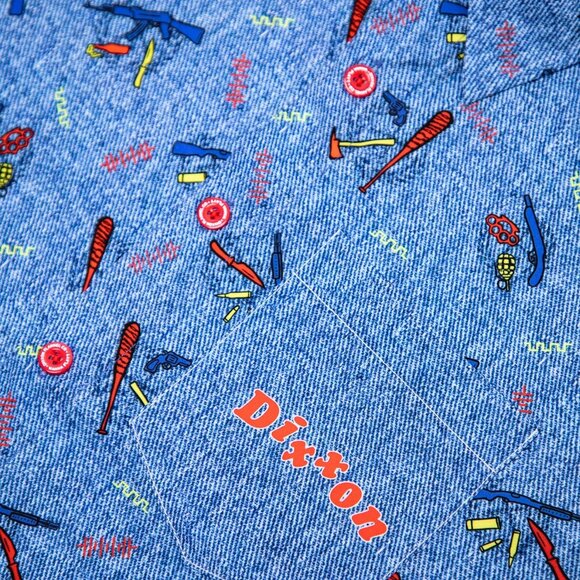 Dixxon THE GOOD GUY Limited Edition Short Sleeve Halloween Party Shirt - Men's M - Picture 2 of 8